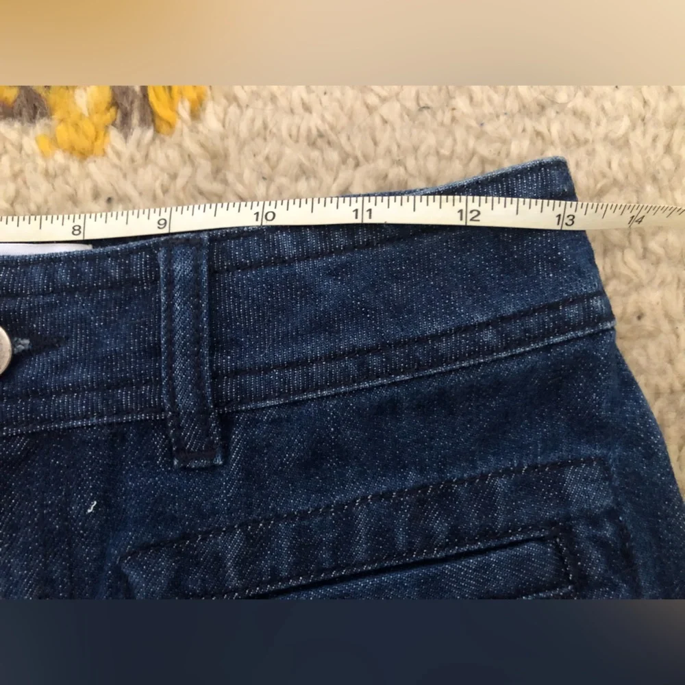 Rouje High-Rise Wide-Leg Jeans in Deep Navy - Picture 6 of 7